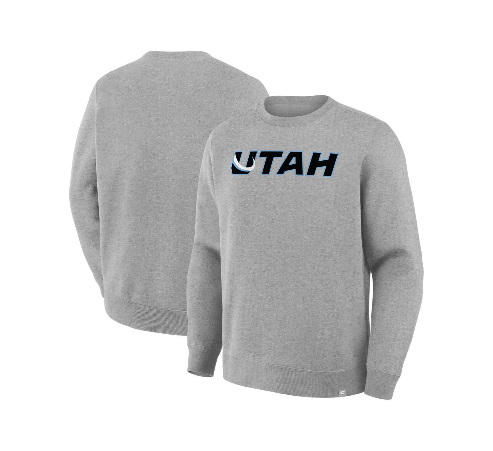 Fanatics Men's Heather Gray Utah Mammoth Combo Legacy Fleece Sweatshirt