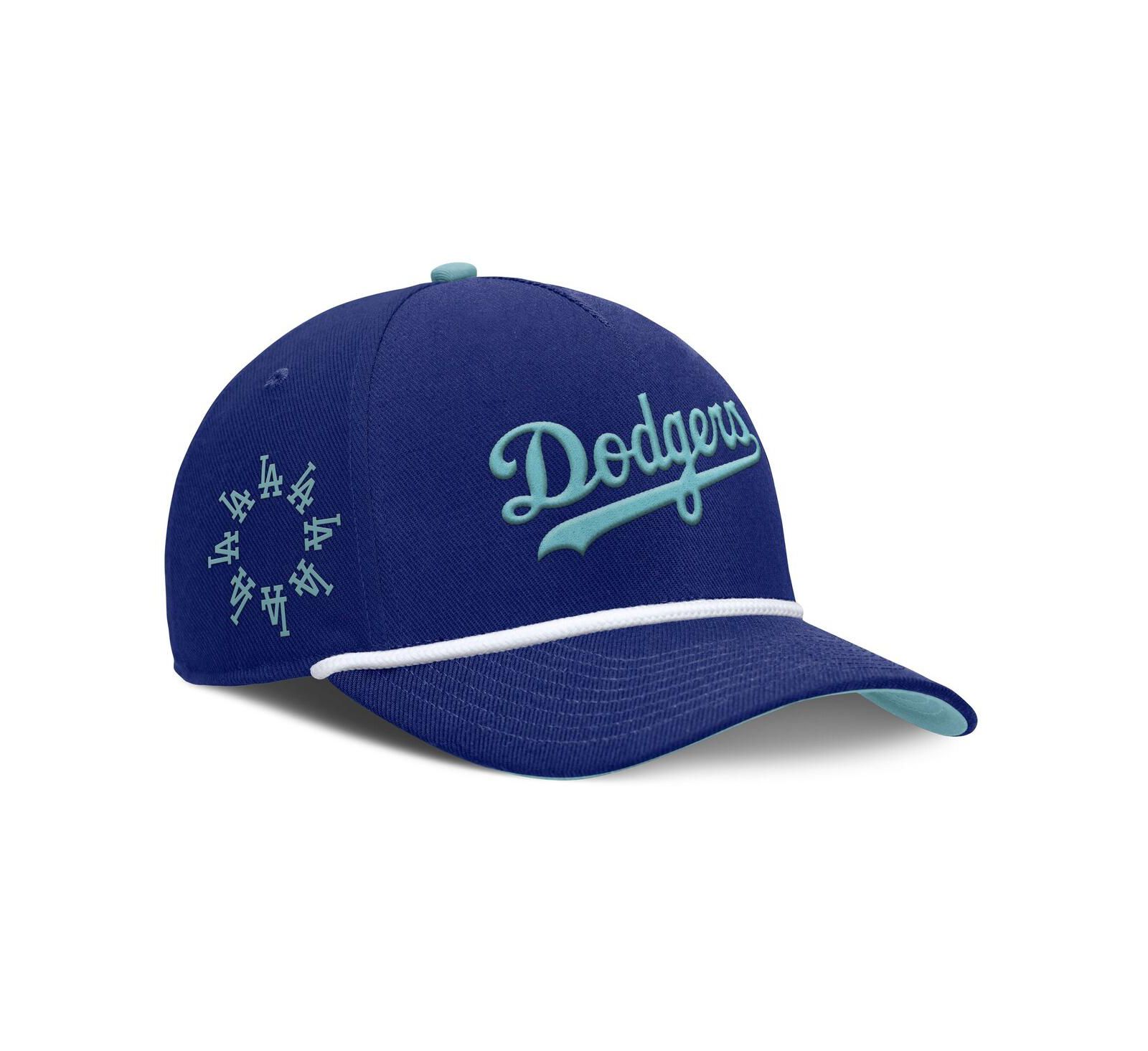 Nike Мужская синяя регулируемая бейсболка Los Angeles Dodgers Father's Day Rise