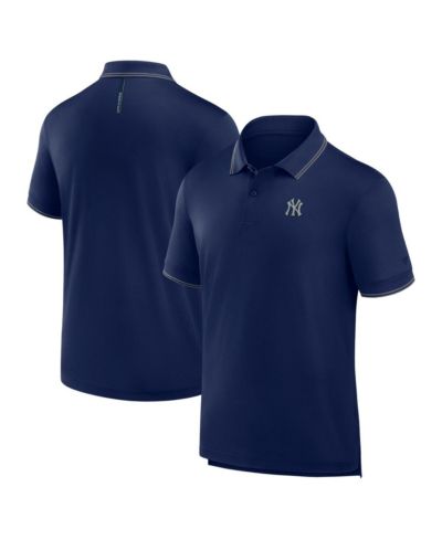 Поло рубашка Fanatics Men's Navy New York Yankees Front Office Move Mono Pique
