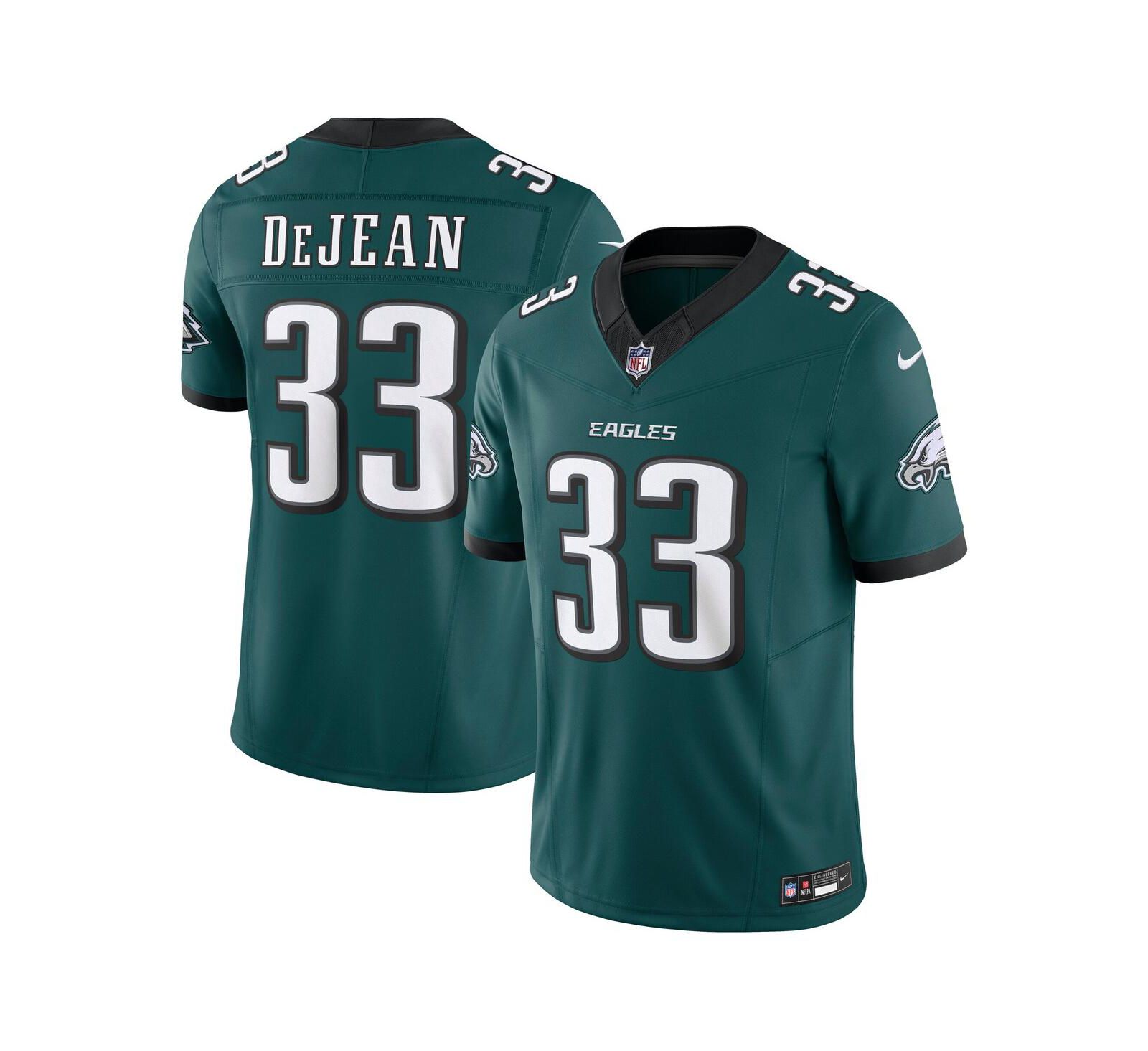 Мужская джерси Nike Cooper DeJean Midnight Green Philadelphia Eagles Team Vapor F.U.S.E. Limited