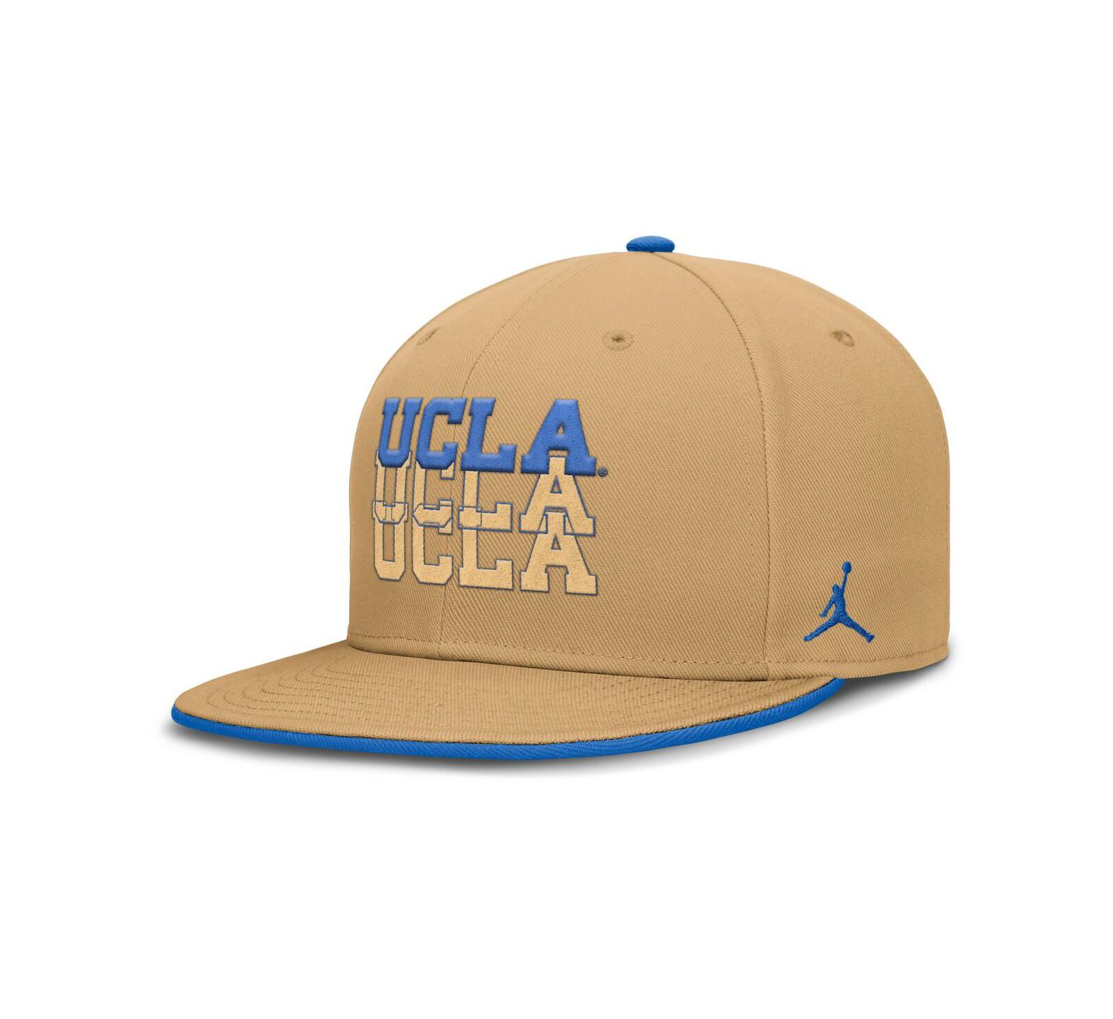 Мужская кепка Jordan UCLA Bruins True Primetime Performance Fitted Khaki