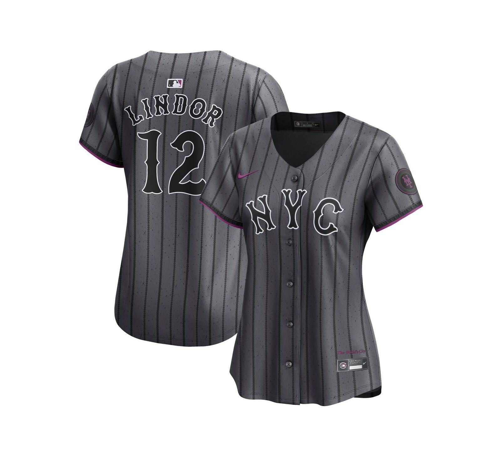 Nike Женская джерси Francisco Lindor New York Mets City Connect Limited