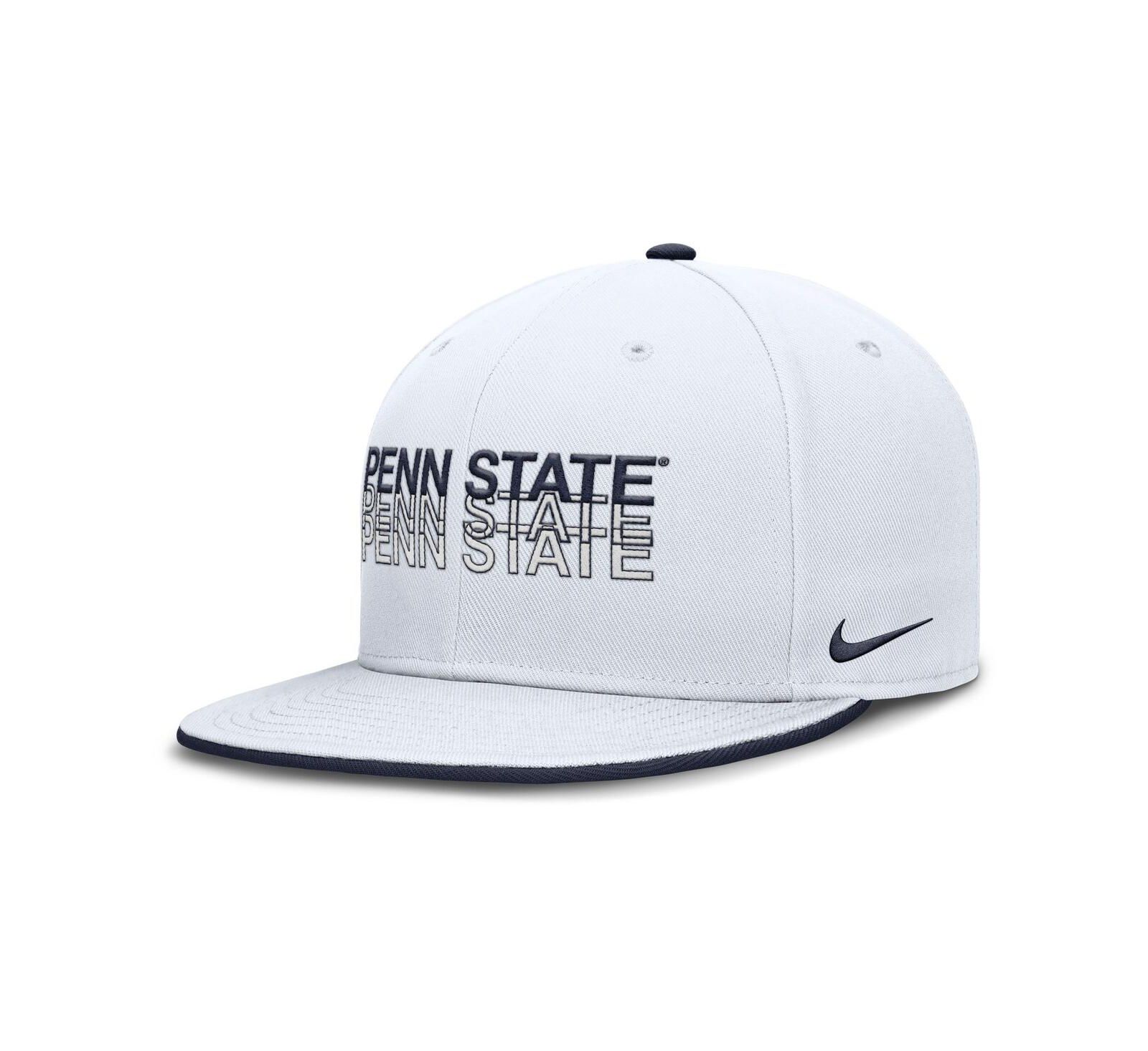 Мужская белая кепка Nike Penn State Nittany Lions True Primetime Performance Fitted