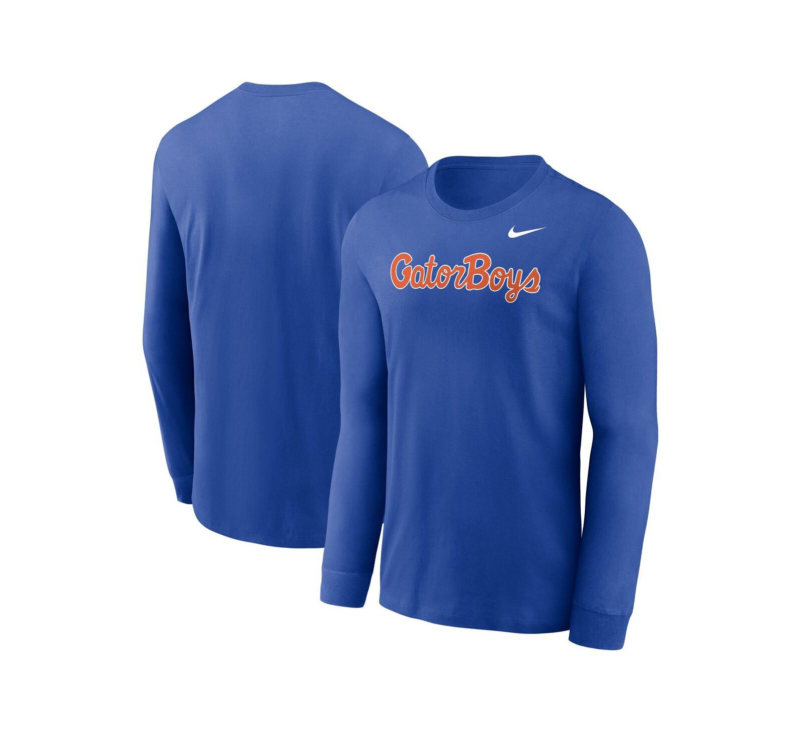 Nike Men's Royal Florida Gators Gator Boys Long Sleeve T-Shirt