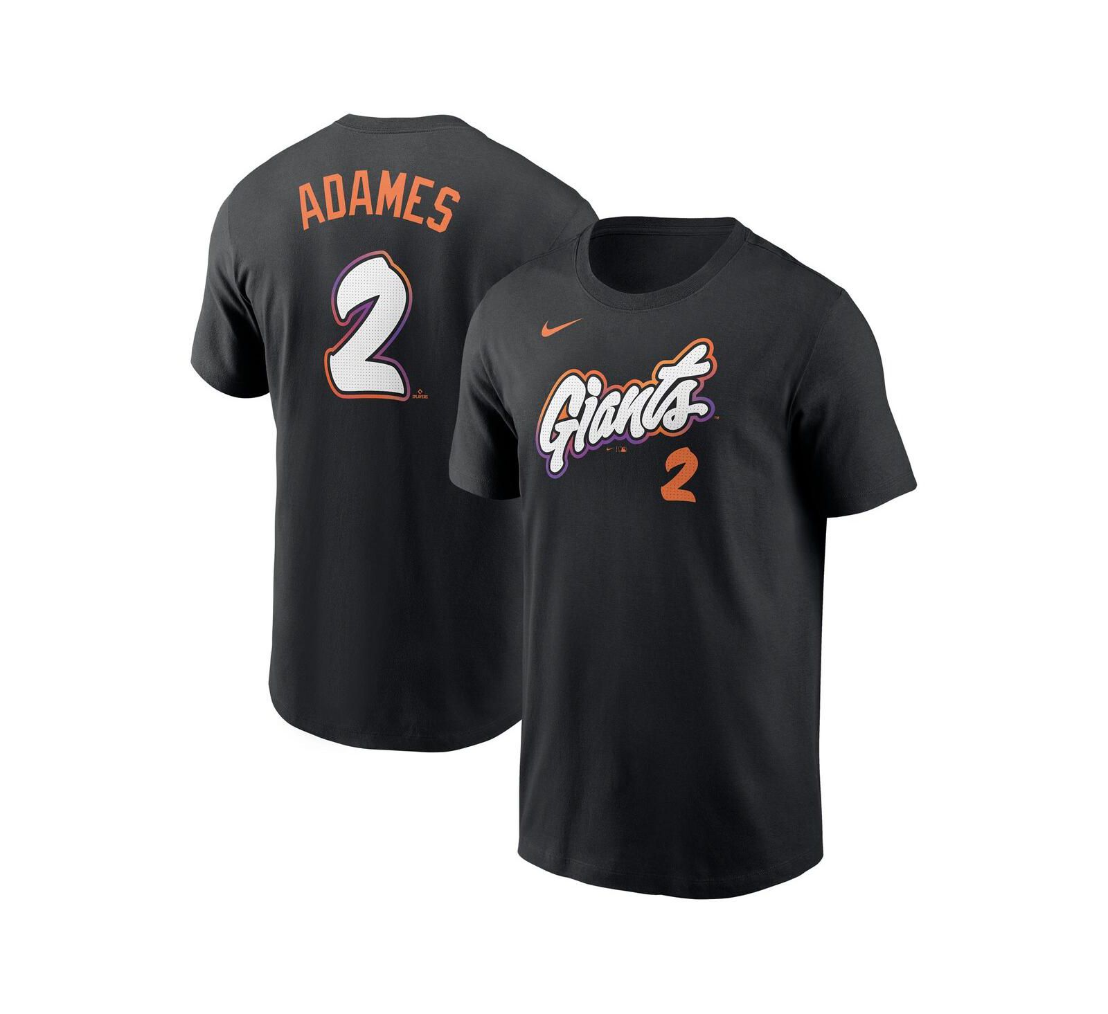 Мужская футболка Nike Willy Adames Black San Francisco Giants 2025 City Connect Fuse Name & Number