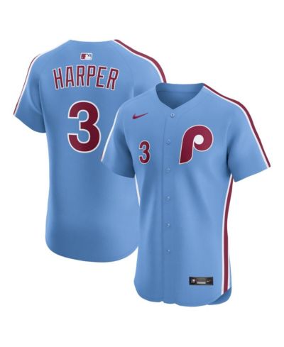 Nike Men's Bryce Harper Light Blue Philadelphia Phillies Alternate Elite Jersey