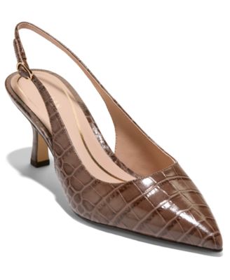 Fondue Fudge Crocodile Print Leather