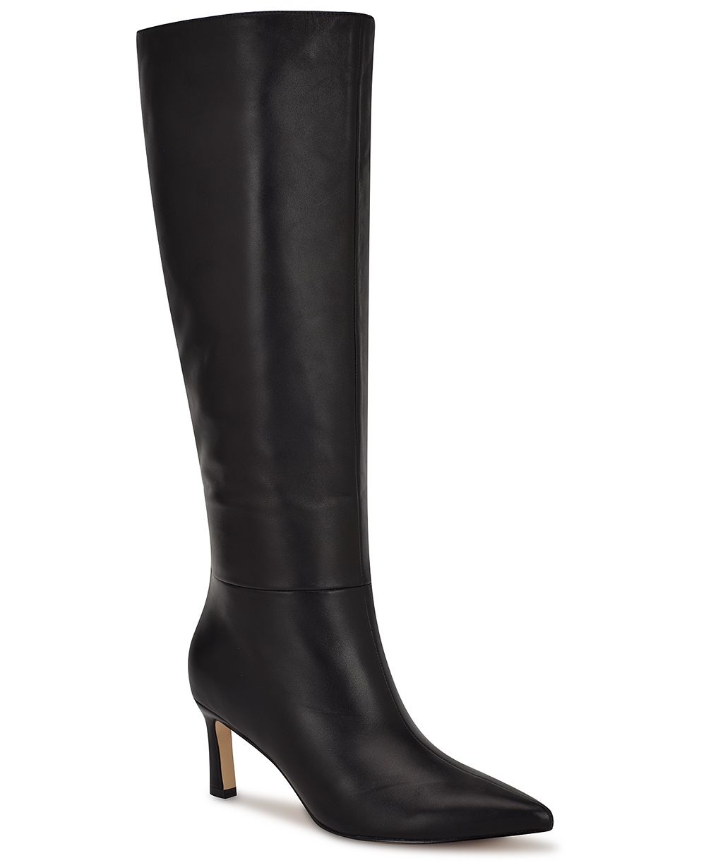 Nine West Women's Lorthey Wide Calf Tall Stiletto Dress Boots