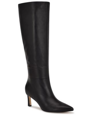 Nine West Women's Lorthey Wide Calf Tall Stiletto Dress Boots
