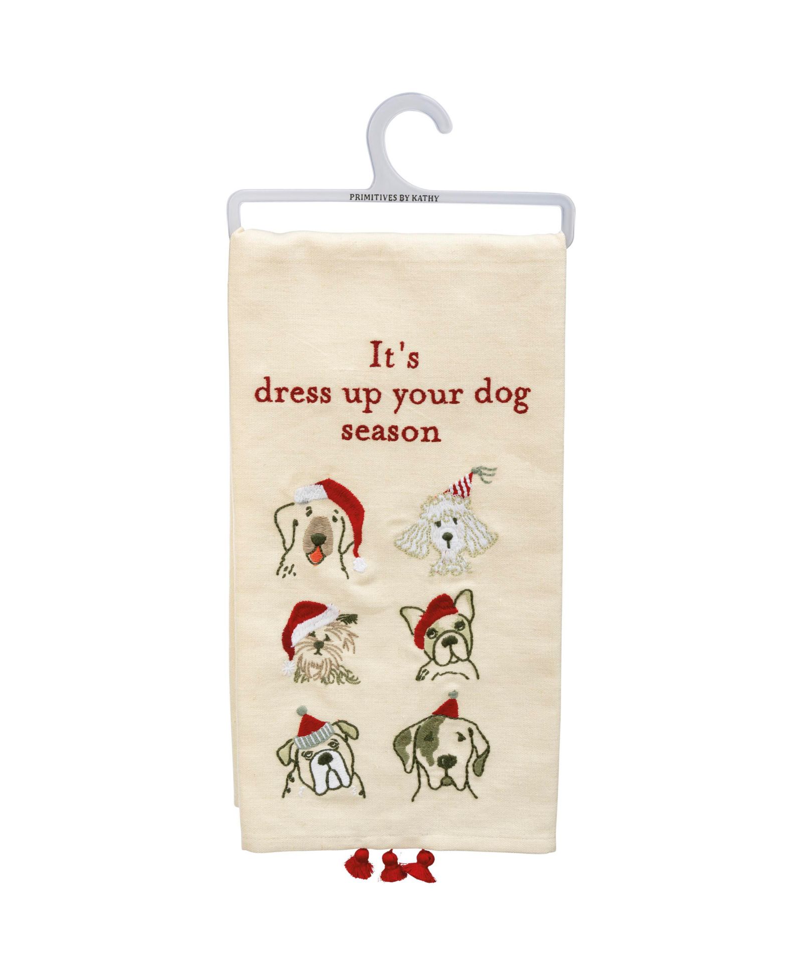 Primitives by Kathy кухонное полотенце It's Dress Up Your Dog Season