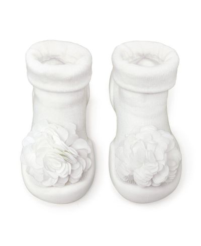 Обувь-носочки Komuello Baby Girl First Walk Corsage - Snow