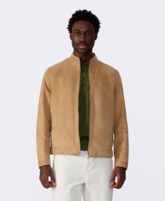 Furniq UK Men's Monty Suede Bomber Jacket