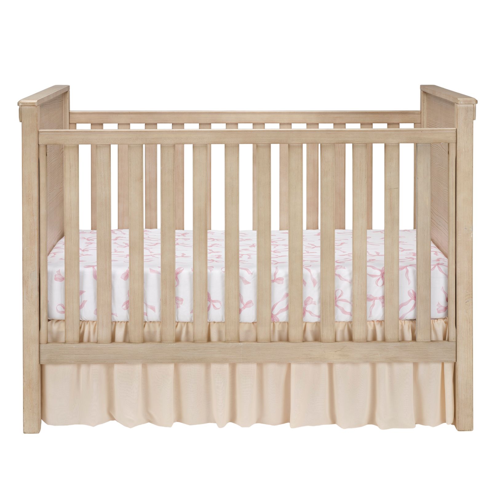 Lambs & Ivy Lambs and Ivy Coquette Bows Aesthetic Pink Cotton Baby Fitted Crib/Toddler Sheet