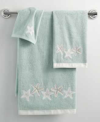 Avanti Sequin Shells пляжный хлопковый полотенце для рук, 16" x 30"