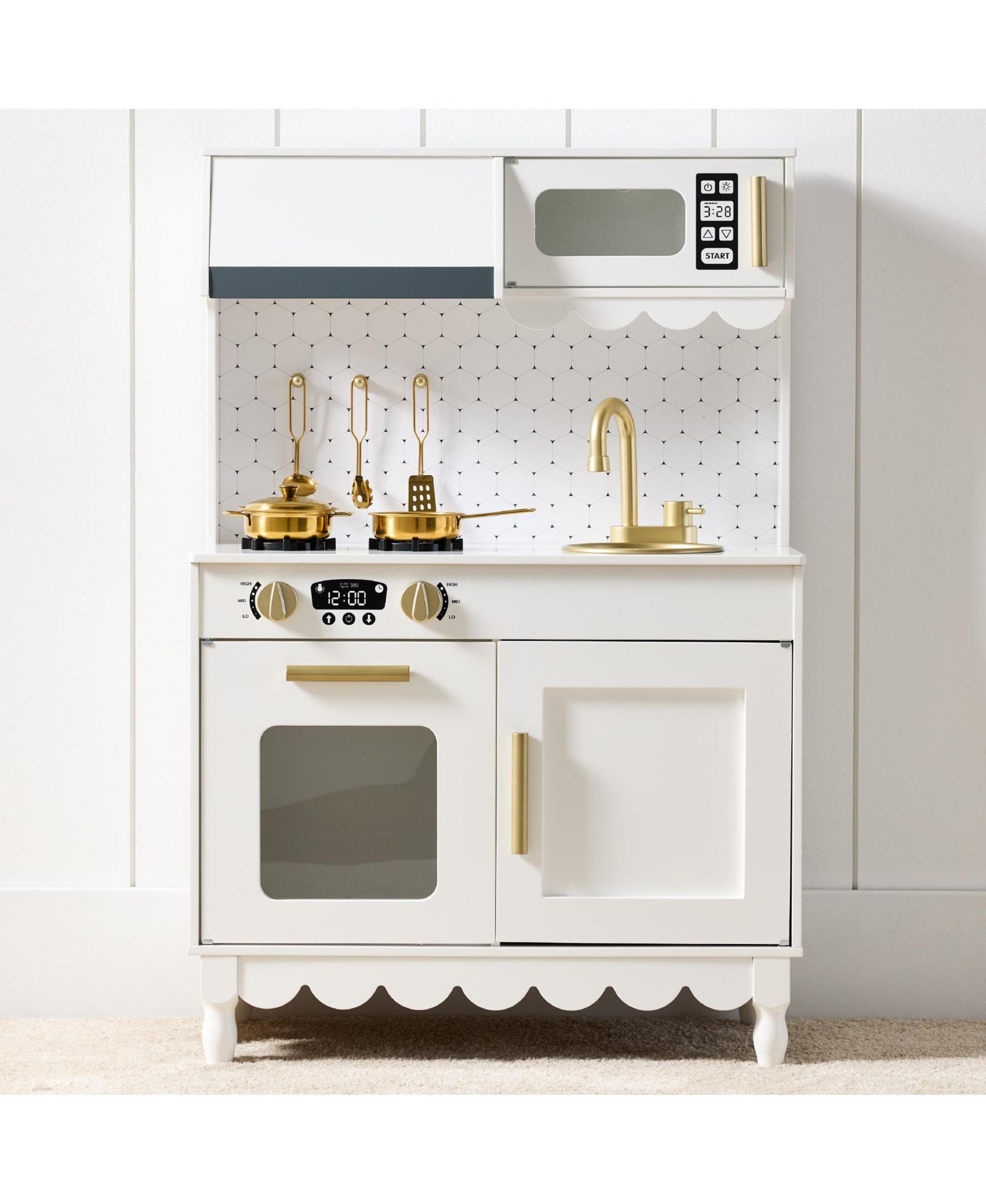 Детская игровая кухня из дерева Best Choice Products с 5 аксессуарами