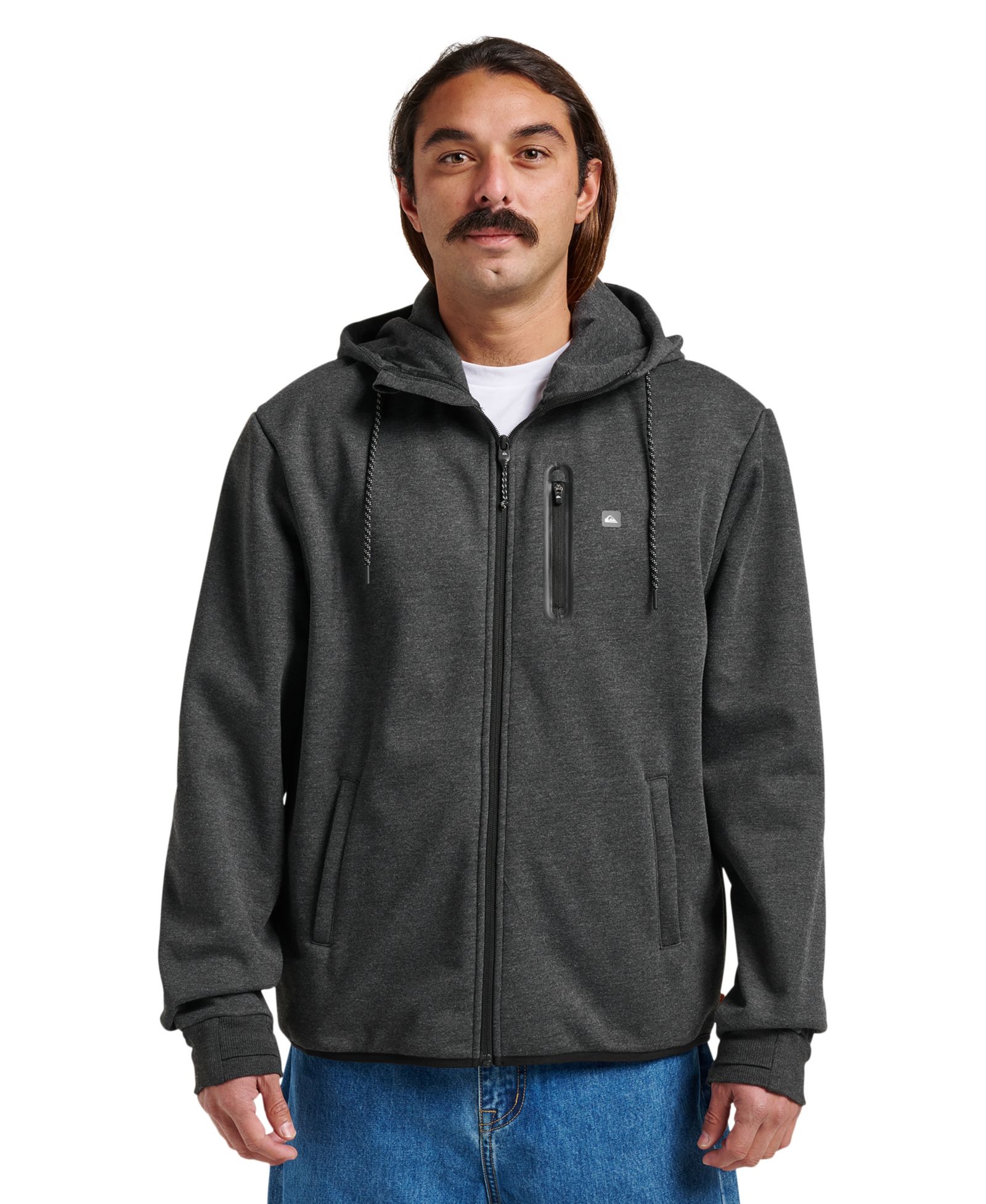 Quiksilver Waterman Men's Departure Zip Fleece Sweatshirt