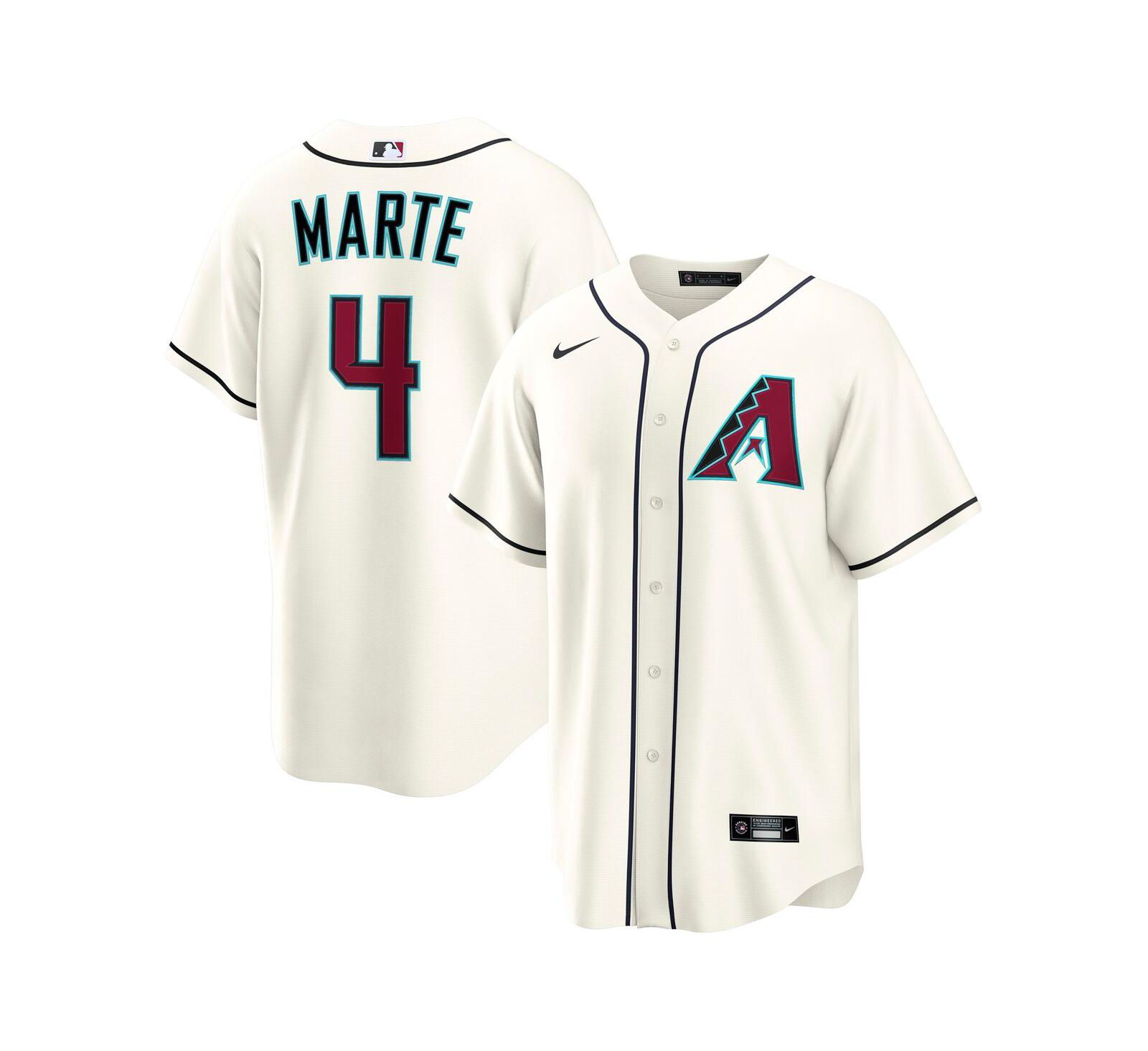 Nike мужская реплика джерси Arizona Diamondbacks Home, цвет Cream, Ketel Marte