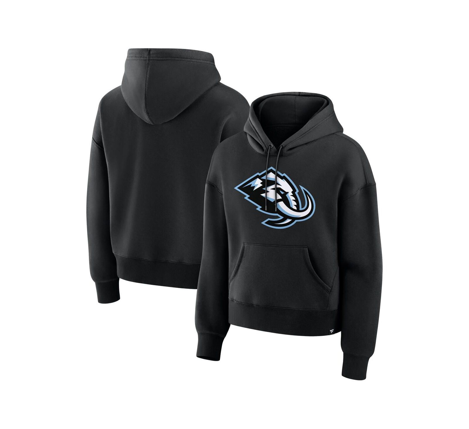 Fanatics Women's Black Utah Mammoth Primary Logo Legacy Fleece Pullover Hoodie