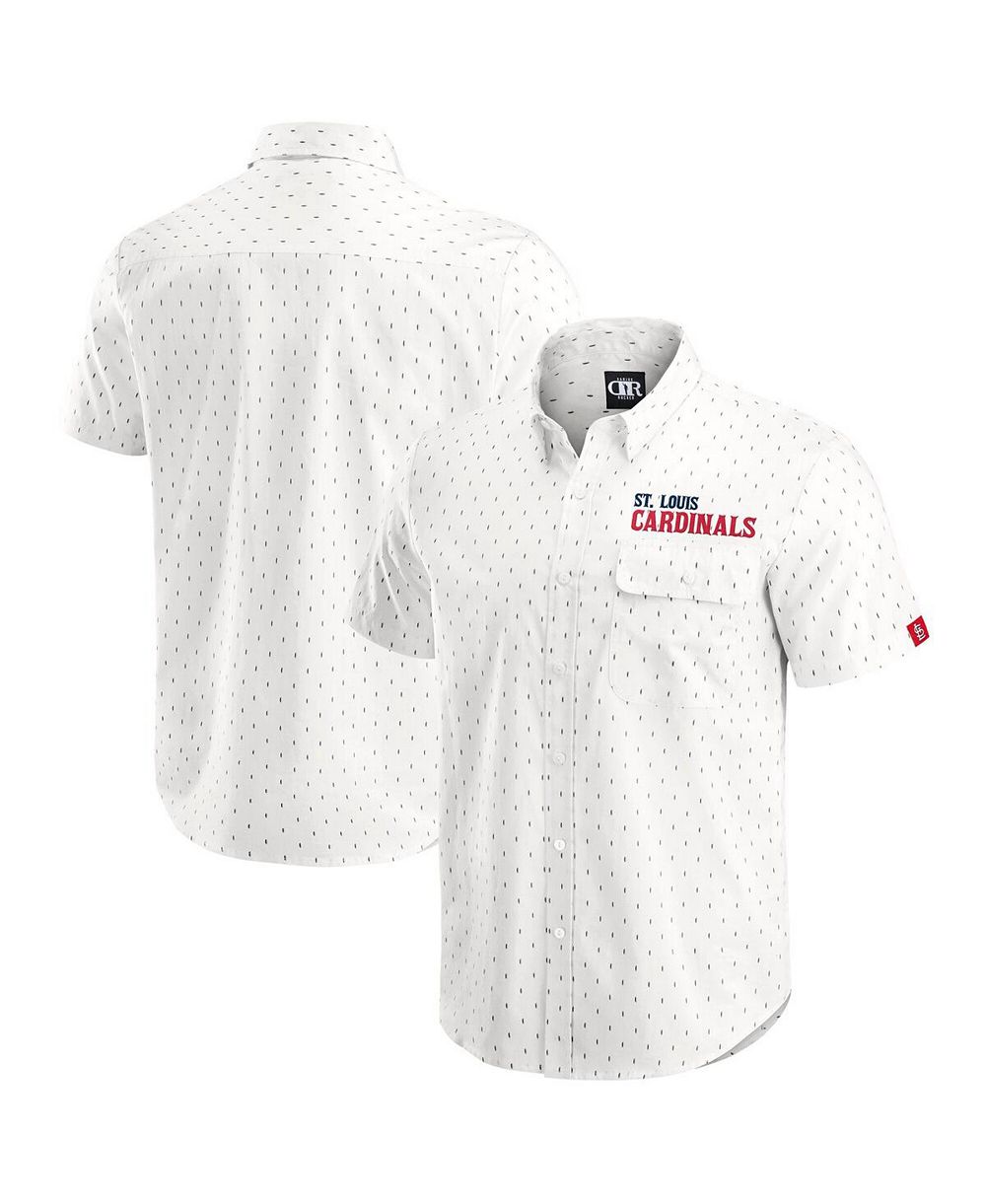 Рубашка Darius Rucker Collection by Fanatics, мужская, кремовая, с принтом St. Louis Cardinals