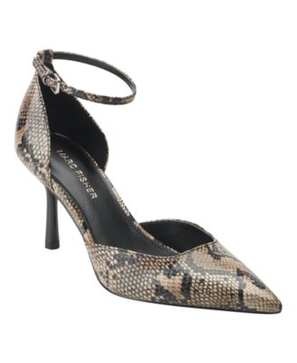 Taupe/Black Snake Print