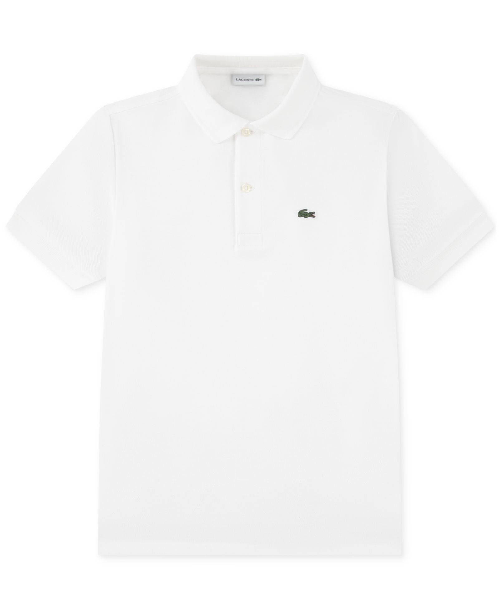 Поло Lacoste Boys' 8-20 Cotton Petit Piqué