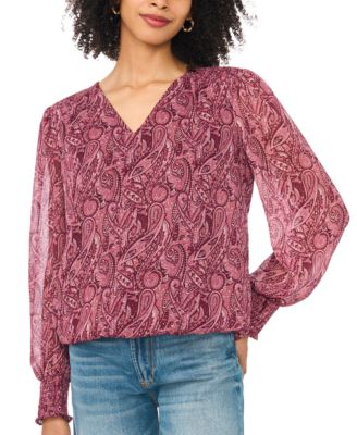 Sam & Jess Women's Blouson V-Neck Top
