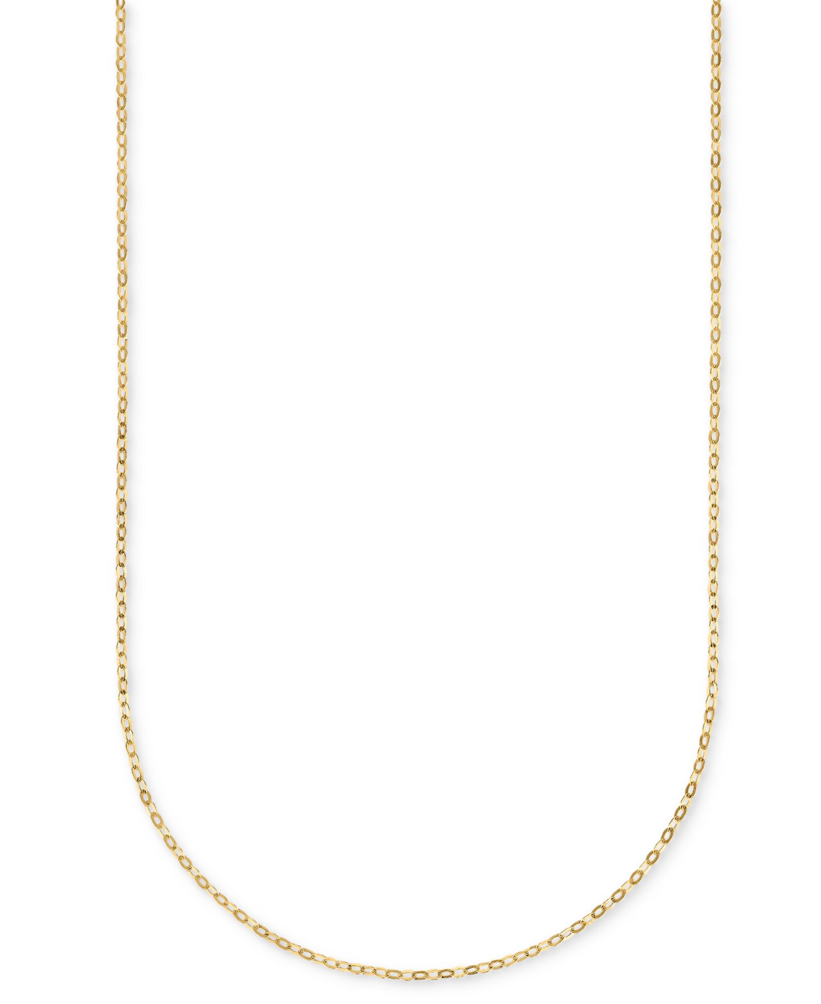 Diamond-Cut Mirror Cable Chain Necklace in 14k Yellow Gold, 18"