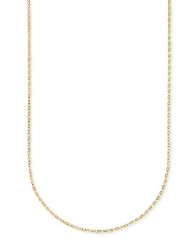 Diamond-Cut Mirror Cable Chain Necklace in 14k Yellow Gold, 18"