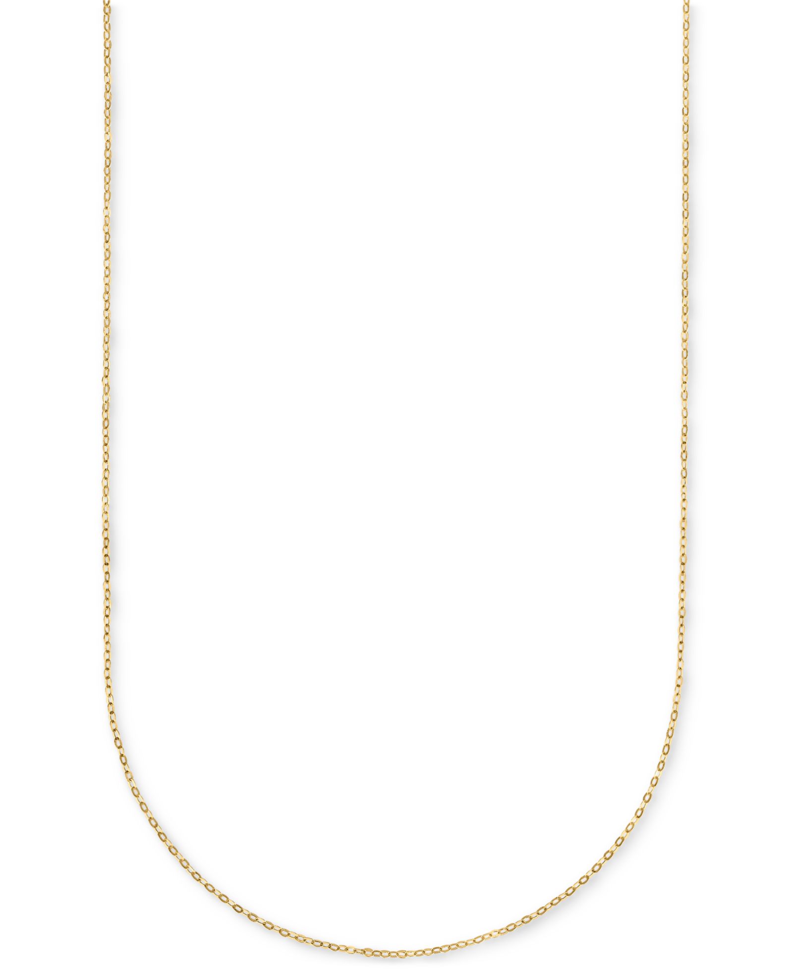 Diamond-Cut Mirror Cable Chain Necklace in 14k Yellow Gold, 18"