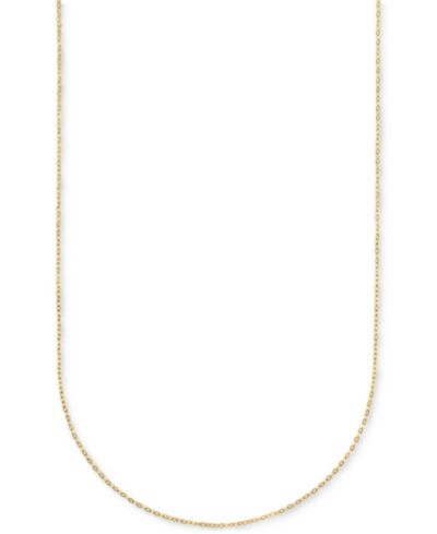 Diamond-Cut Mirror Cable Chain Necklace in 14k Yellow Gold, 18"