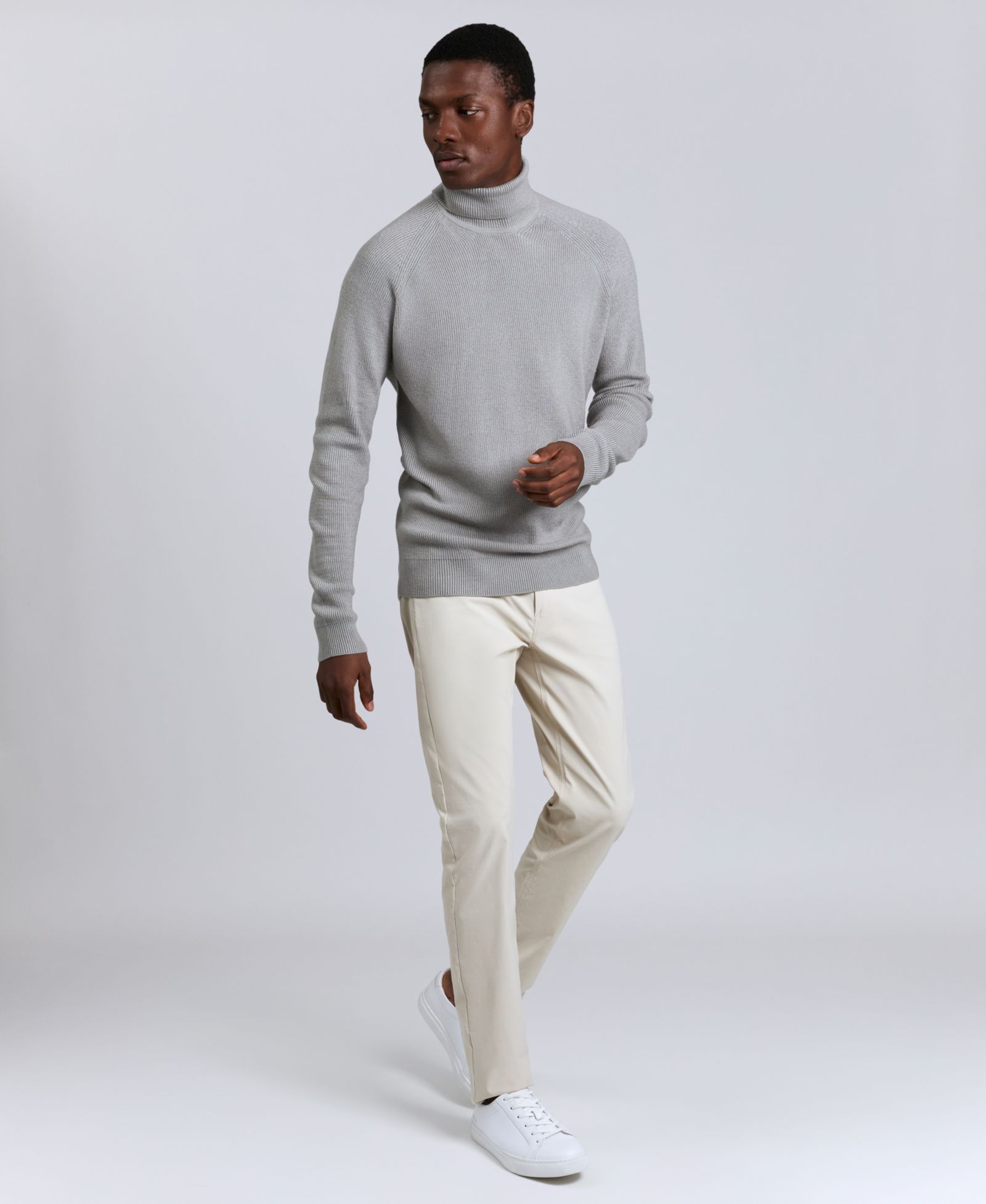 Kenneth Cole Men's Fold Over Turtleneck Sweater