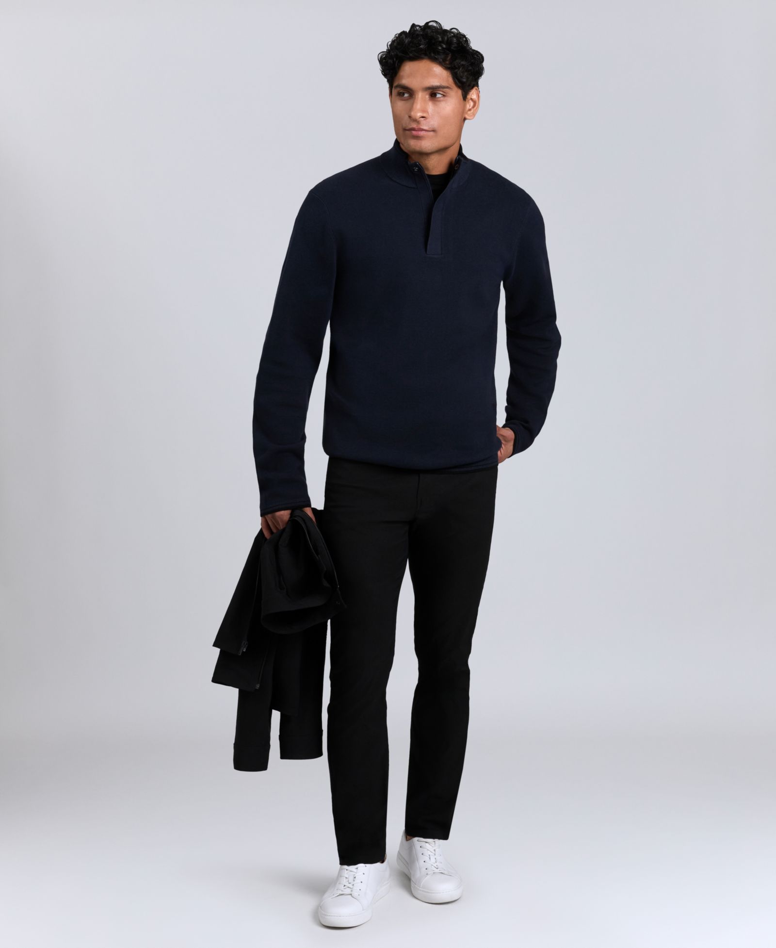 Kenneth Cole Men's Quarter Zip Sweater