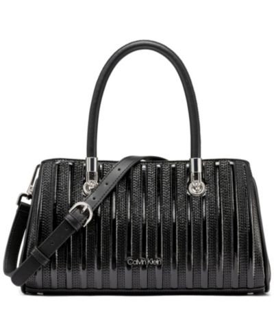 Сумка Calvin Klein Brigette Patent Piping East West Convertible Satchel