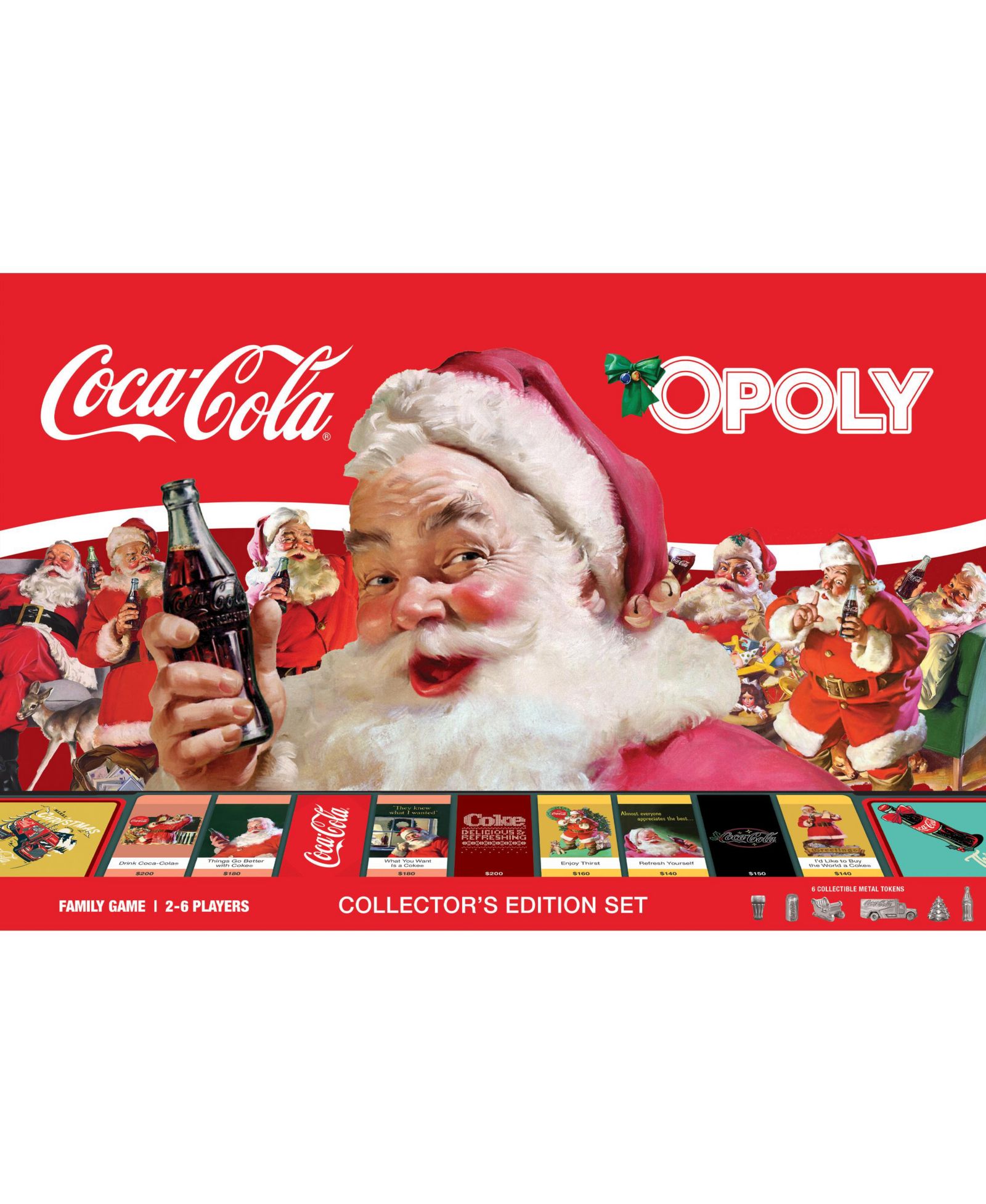 Masterpieces Puzzles Coca-Cola Holiday Opoly Настольная Игра, 8+