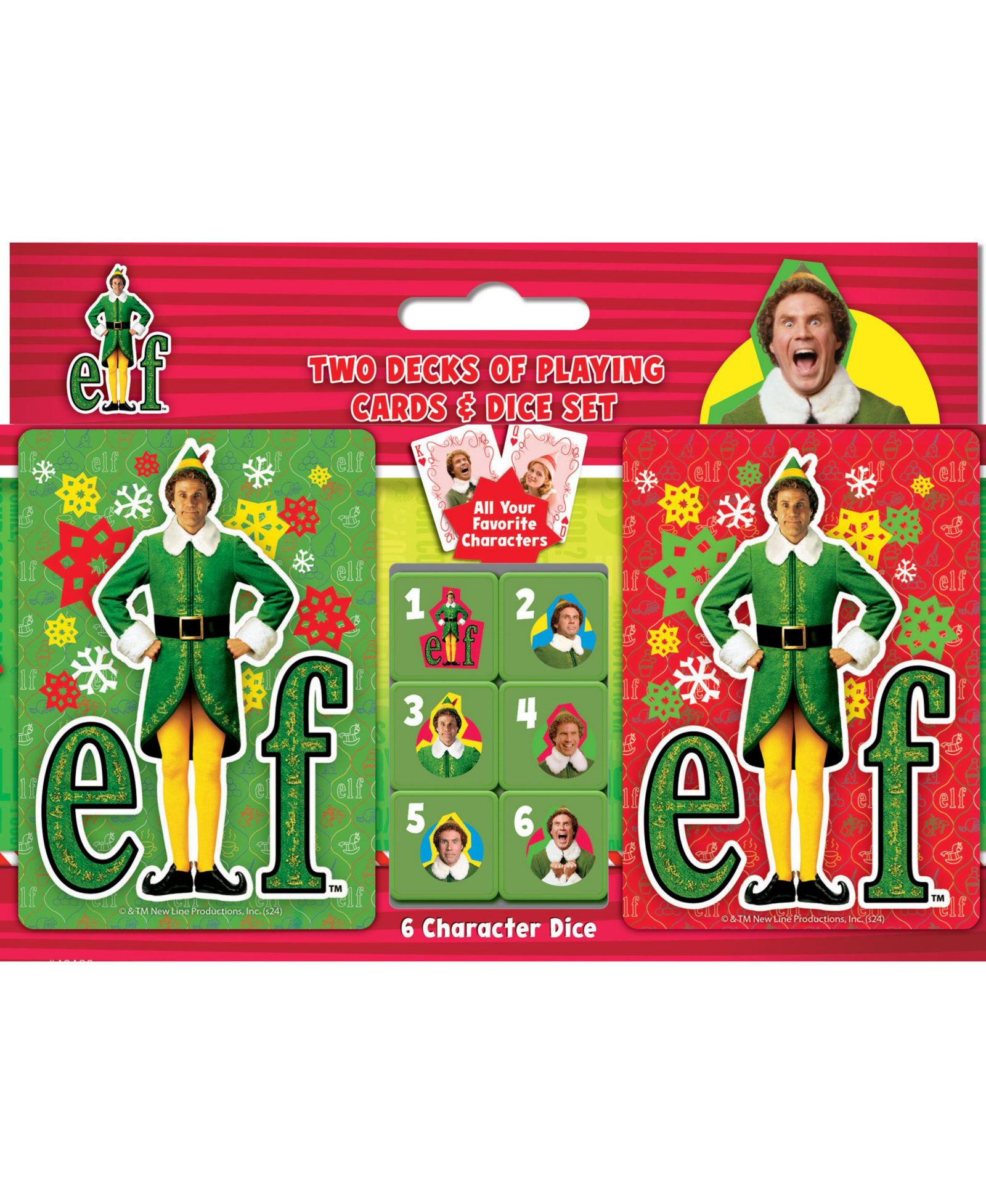 Elf набор игральных карт и костей 2 шт