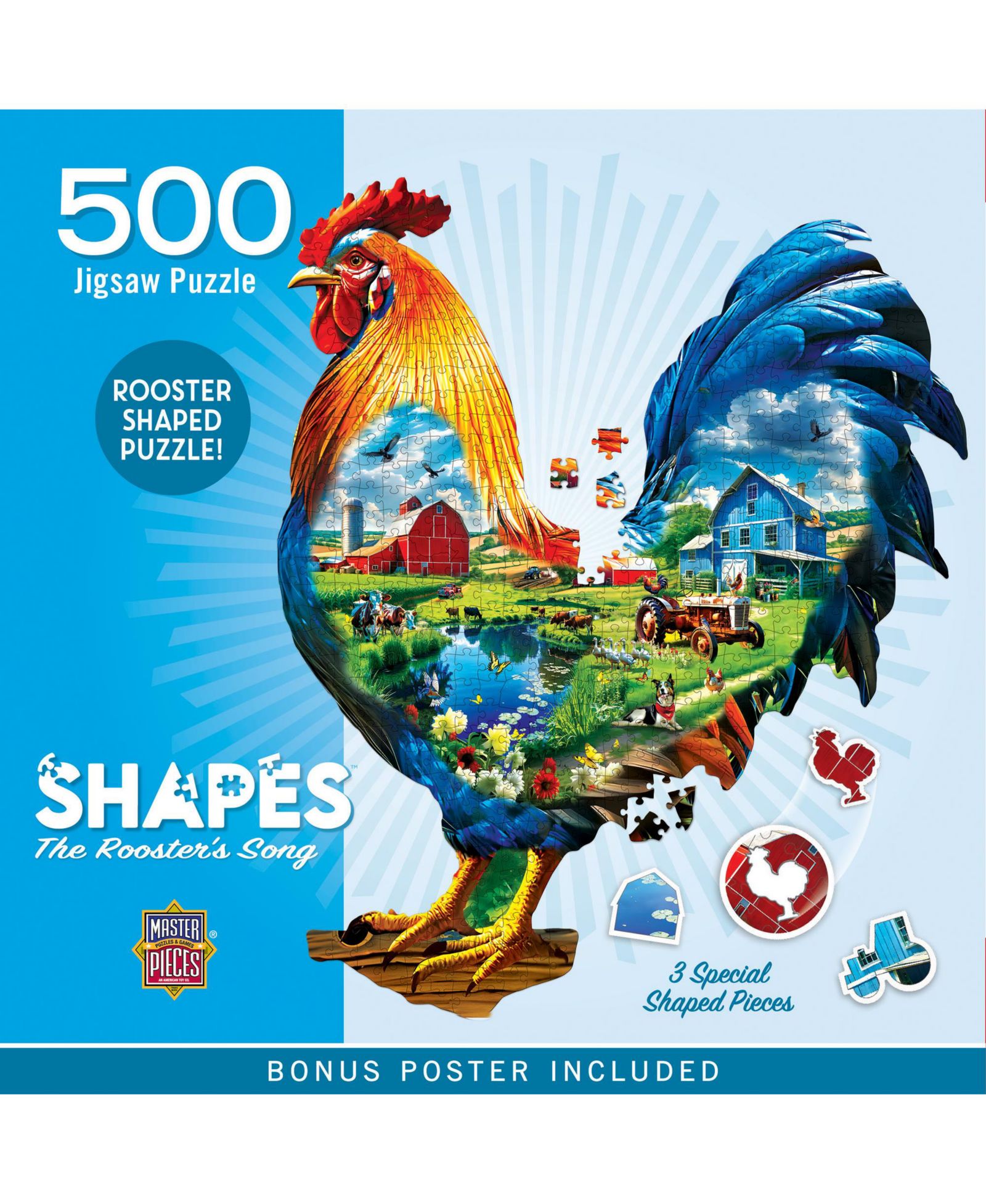 Shapes - The Rooster's Song пазл, 500 деталей