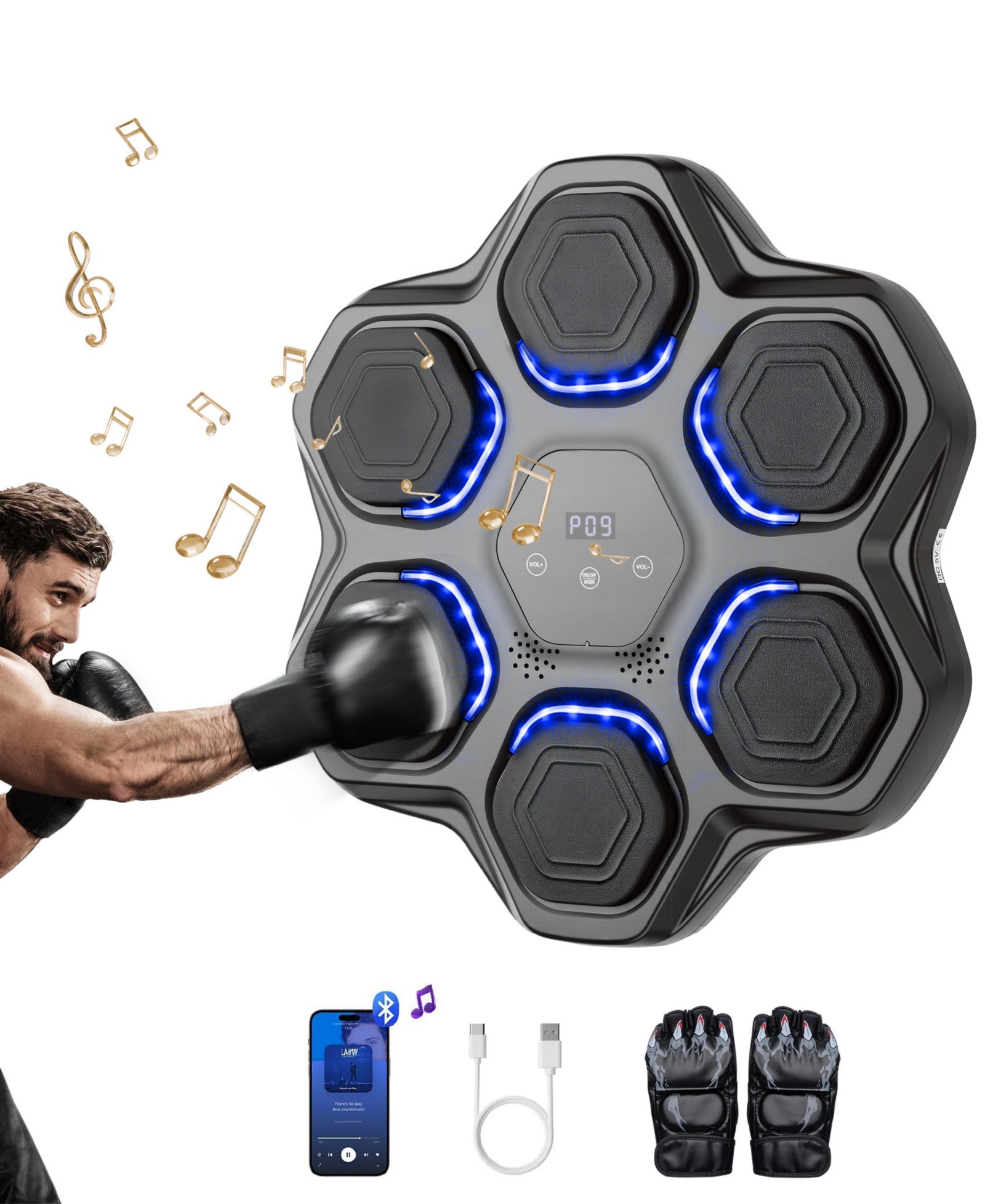 Тренажер SUGIFT Music Boxing Machine Gym Fighting Equipment With Gloves