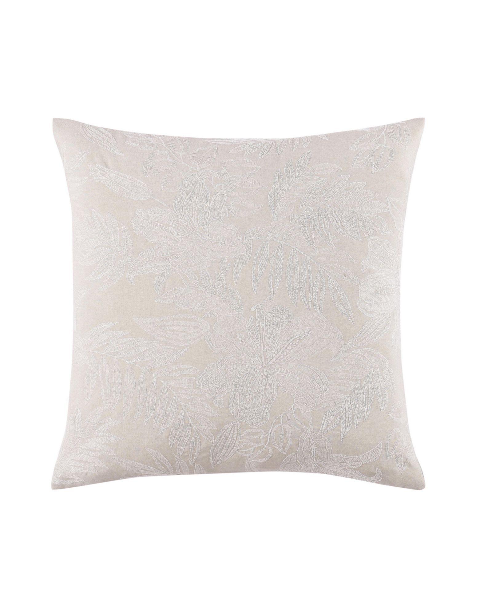 Tommy Bahama Island Estate Embroidered Floral Decorative Pillow, 20" X 20"