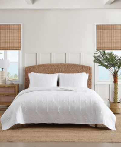 Двухслойный стеганый комплект Tommy Bahama Line Palm Cotton Reversible, Твин