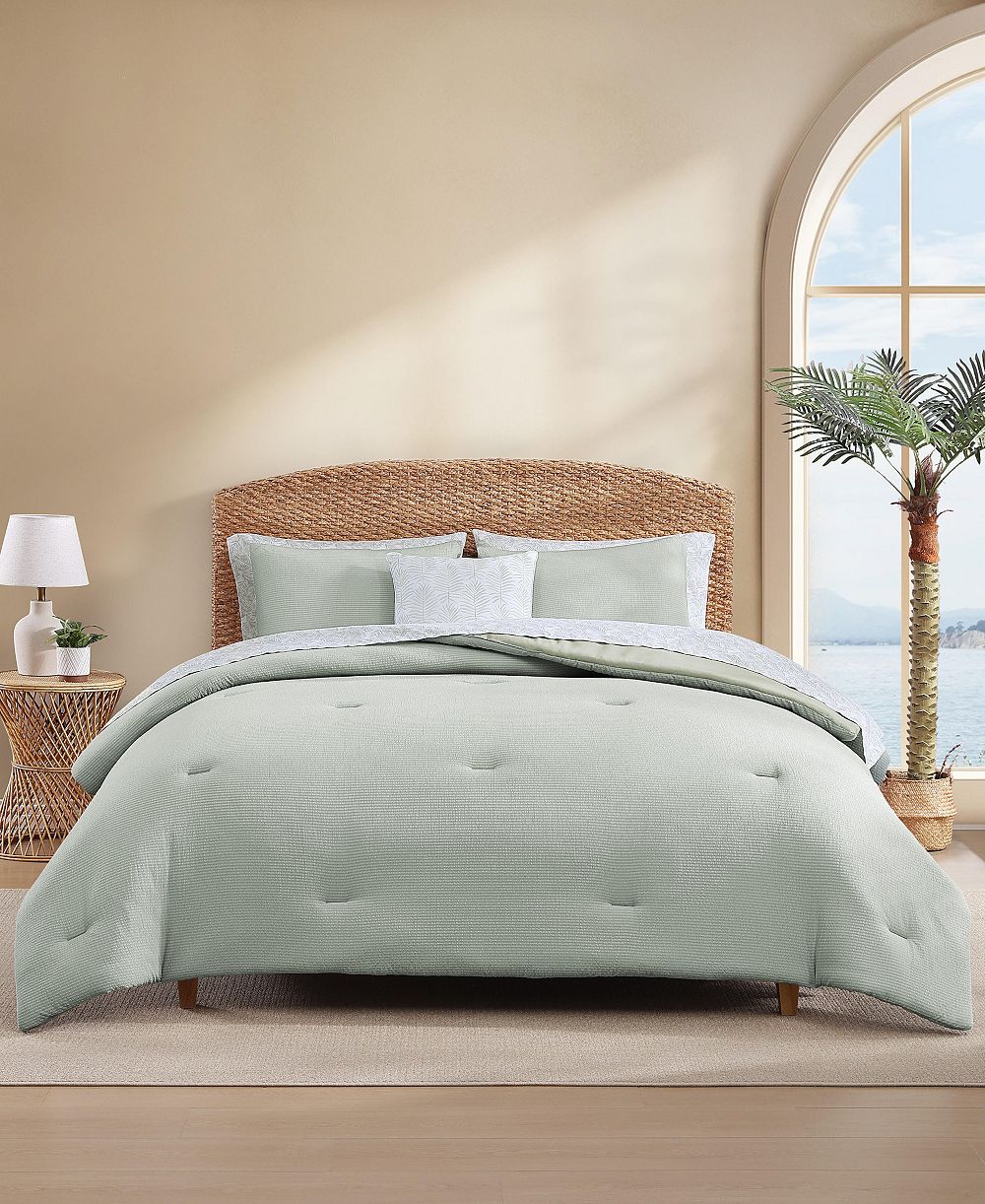 Tommy Bahama Seersucker Solid 8-Pc. Comforter Set, King