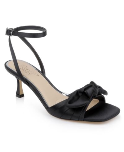 Jewel Badgley Mischka Women's Emeli Bow Square Toe Sandals