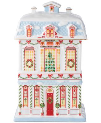 Lenox Spice Village Christmas Cookie Jar