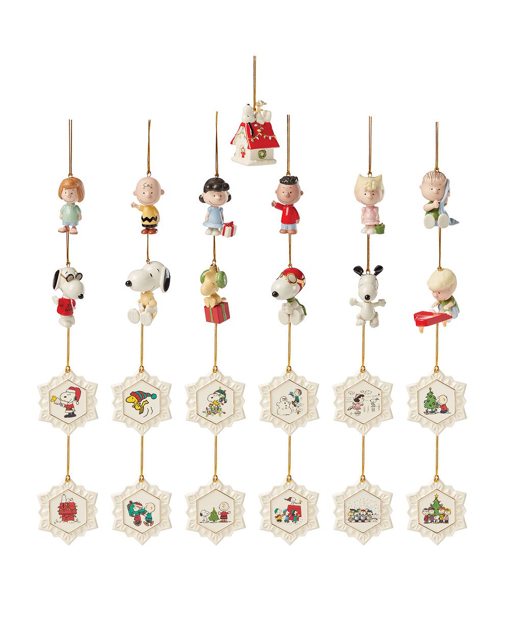 Набор украшений Lenox Peanuts Advent Calendar 25-Piece Ornament Set