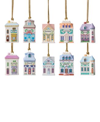 Lenox Spice Village Ornaments, Set of 10