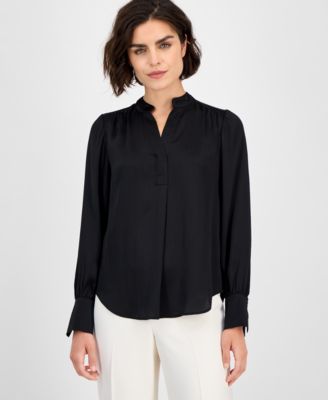 Женская блузка Anne Klein Petite с V-образным вырезом