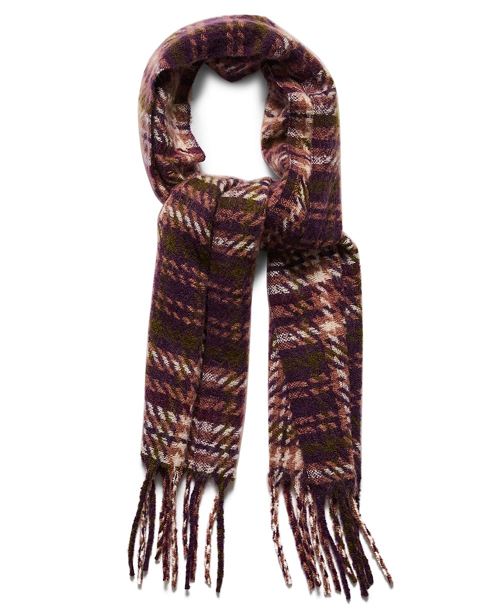 Steve Madden Brushed Twill Tartan Lofty Scarf