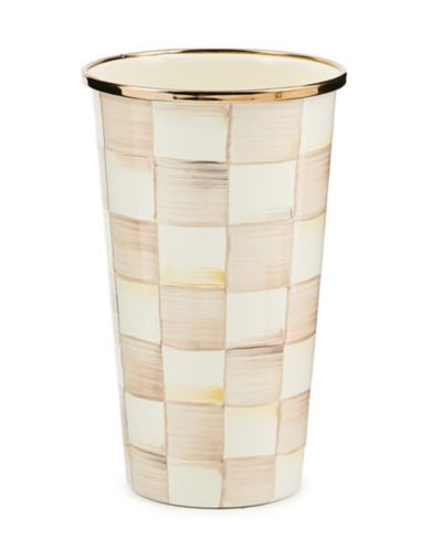 MacKenzie-Childs Стакан 20 oz. Mocha Check