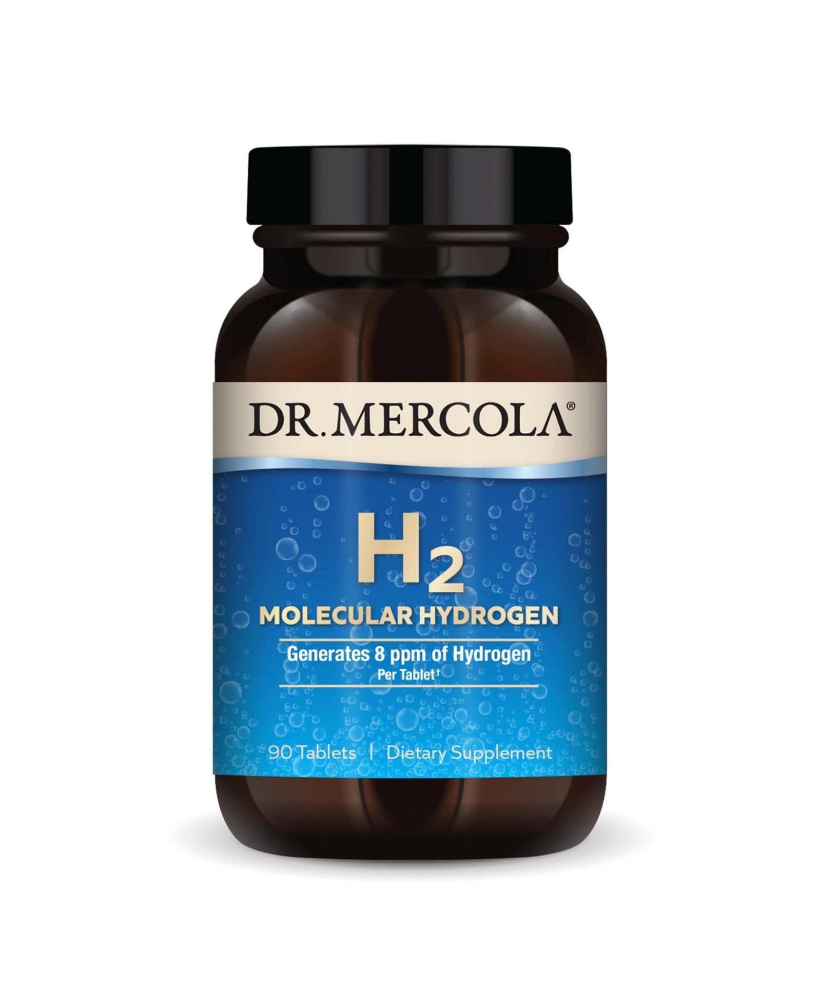 Добавка Dr. Mercola H2 Molecular Hydrogen, 90 порций, для поддержки здоровья мозга и когнитивных функций