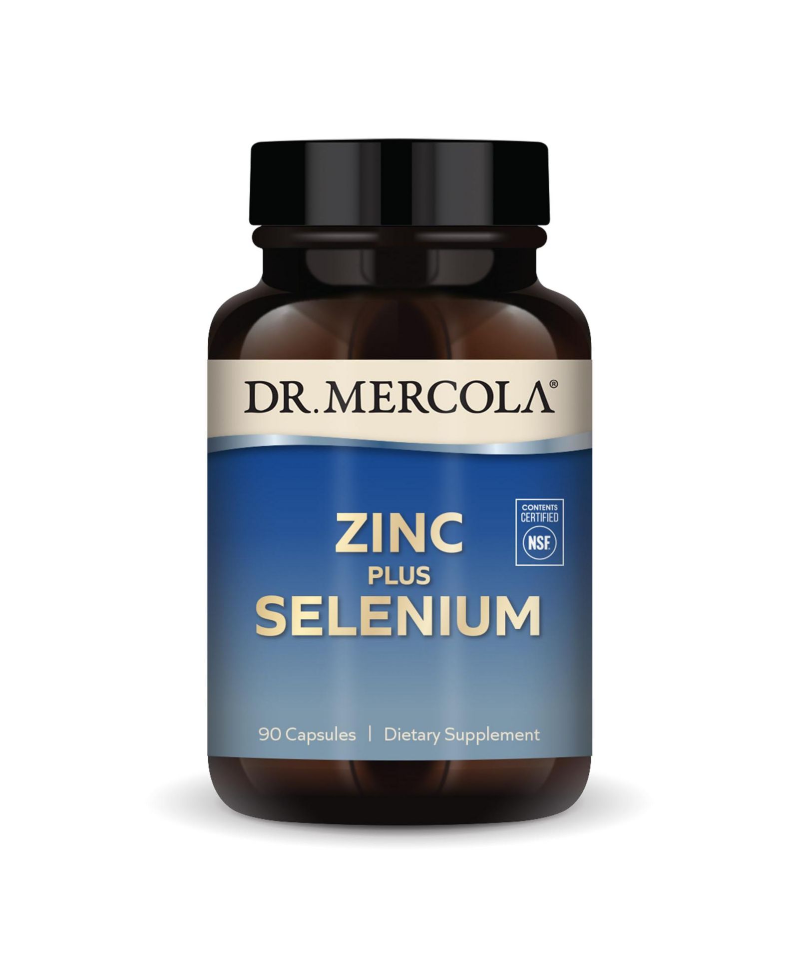 Биологически активная добавка Dr. Mercola Zinc Plus Selenium, 90 порций, для поддержки иммунитета