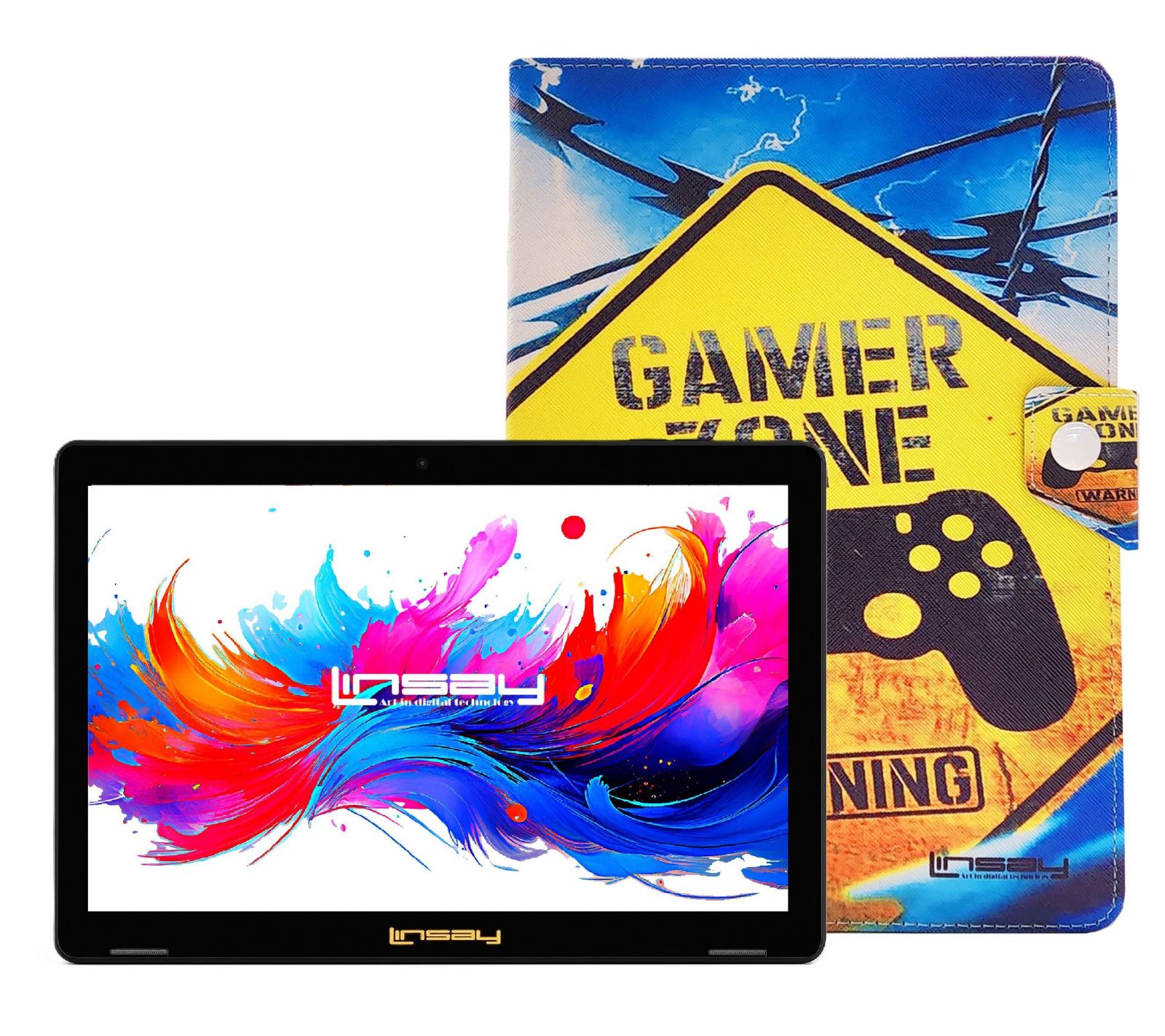 Linsay Gamer 10.1" Octa-Core 256GB Android 15 Tablet